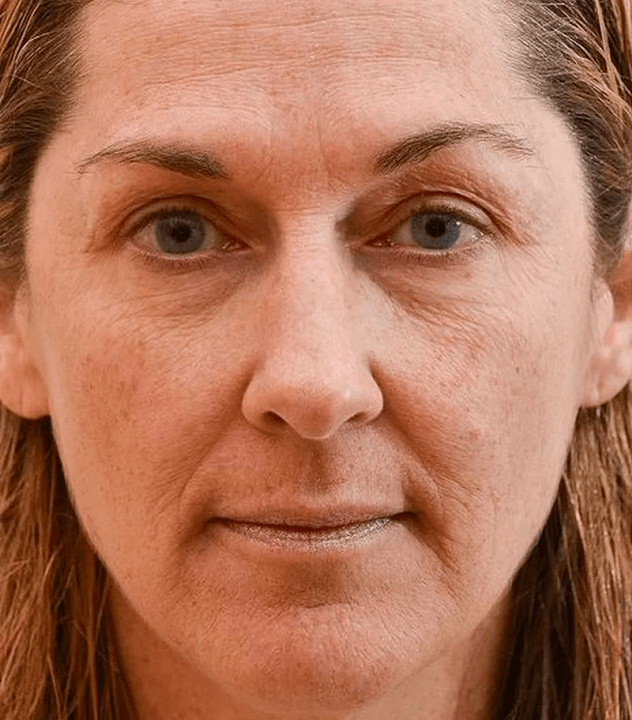 Mäi Gesiicht virum Gebrauch vun Eudalie Creme